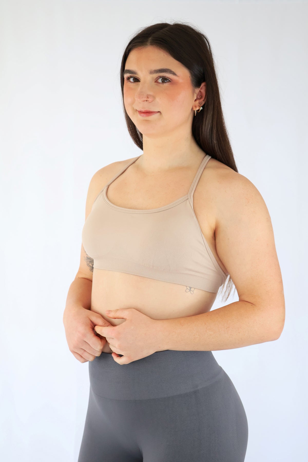 Seamless Sports Bra - Beige