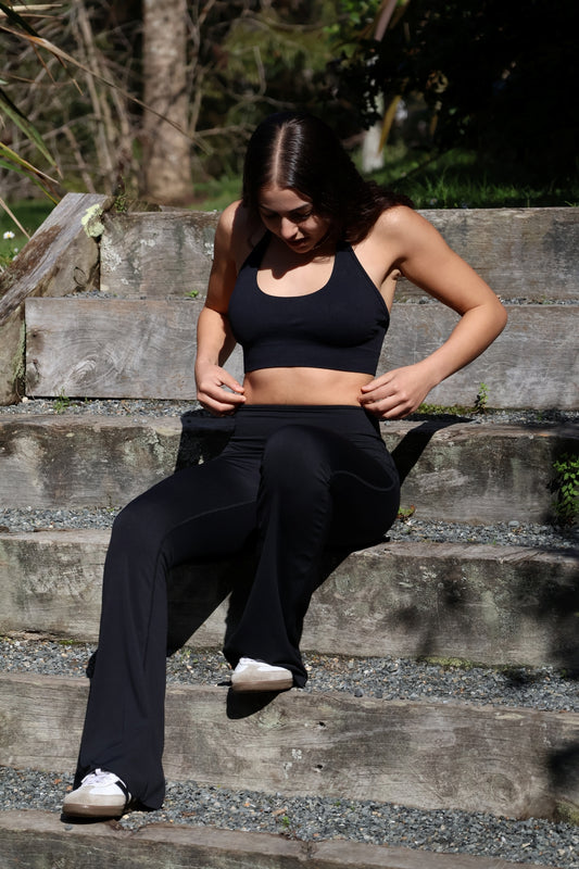 Seamless Sports Bra - Black