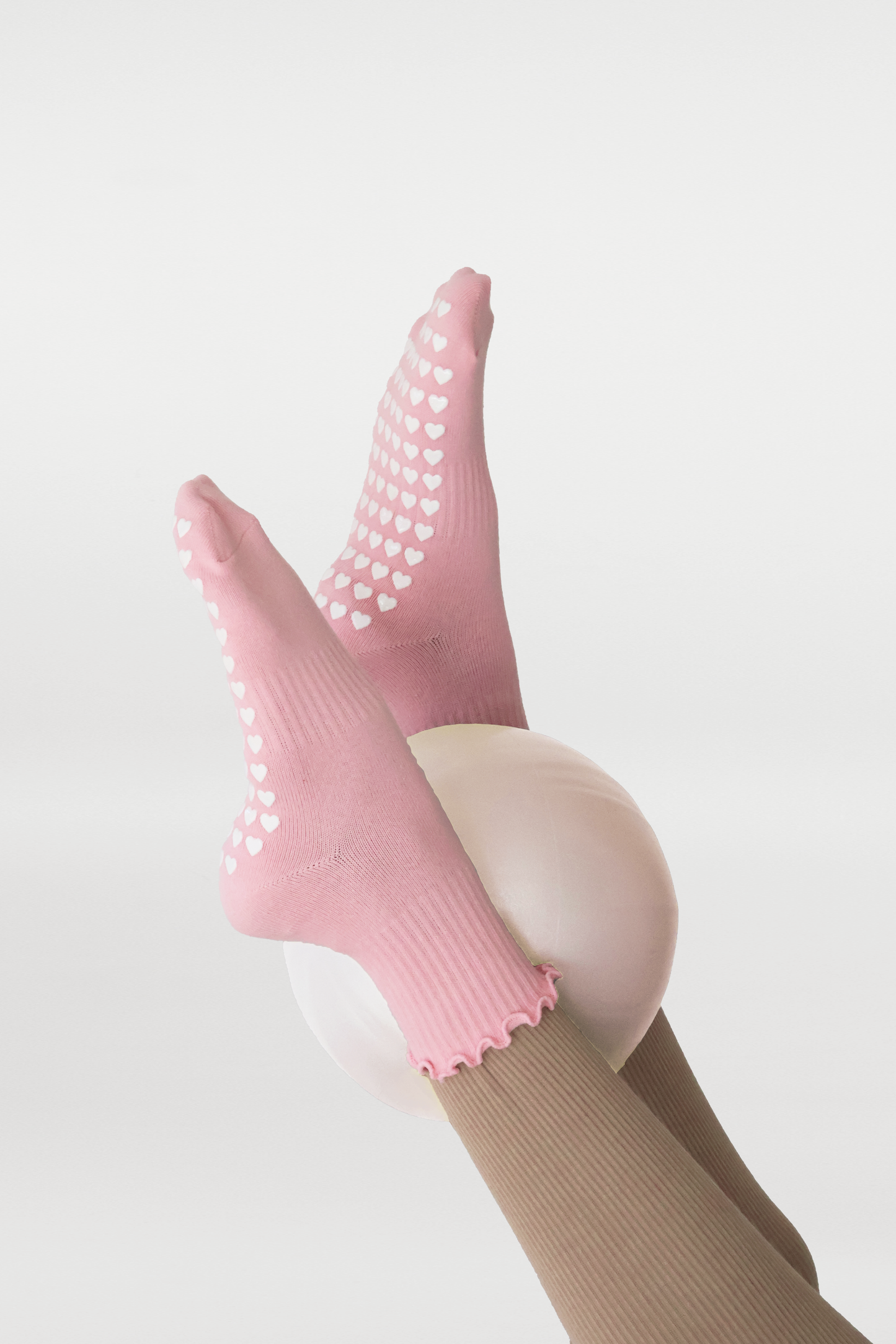 Crew Non Slip Grip Socks - Kea Active Pink