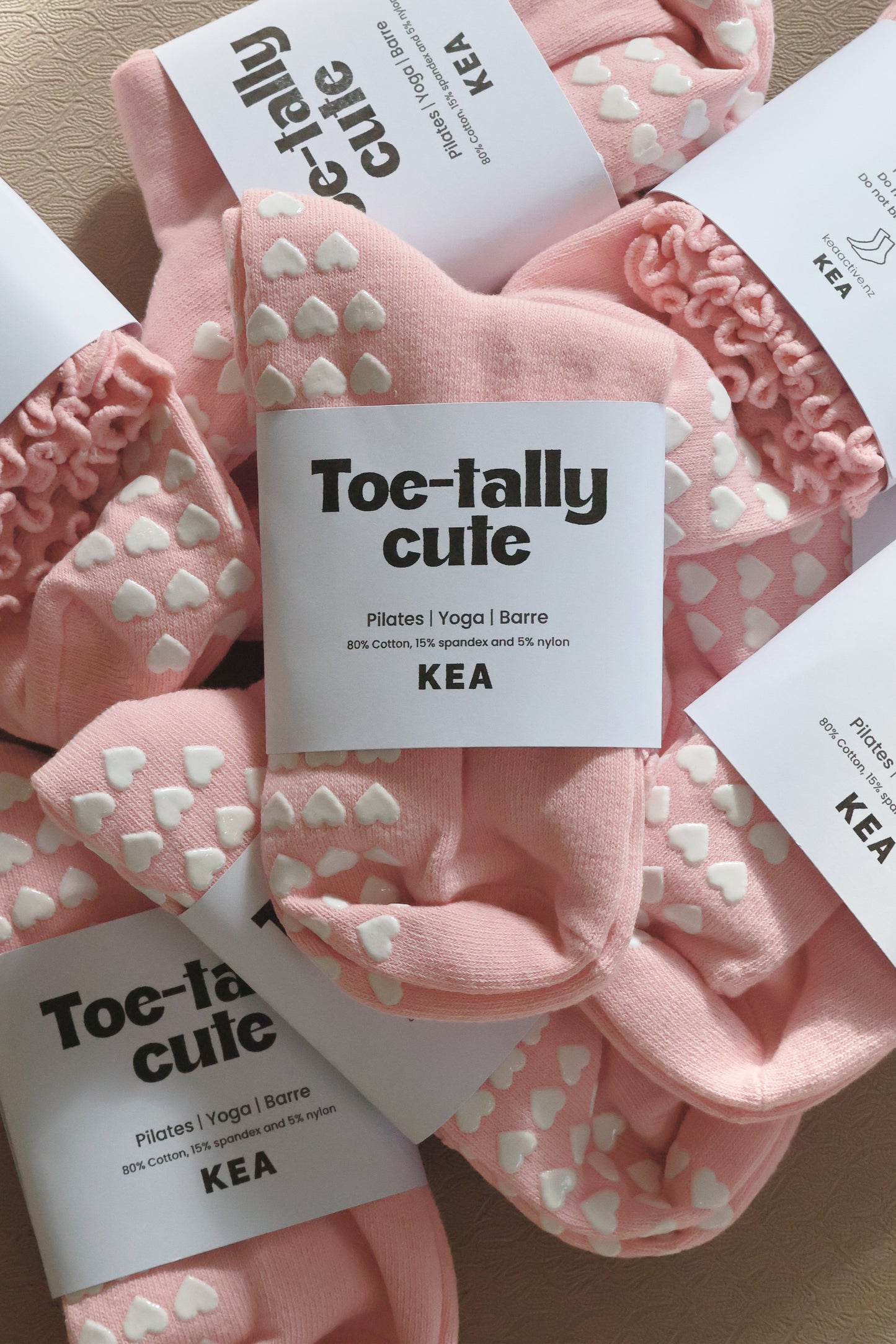 Crew Non Slip Grip Socks - Kea Active Pink