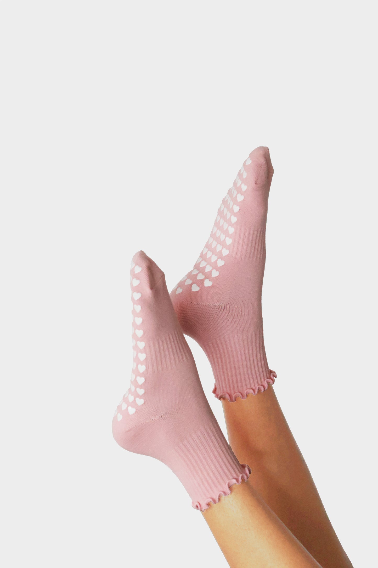 Crew Non Slip Grip Socks - Kea Active Pink
