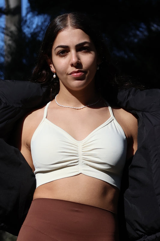 Seamless Sports Bra - White